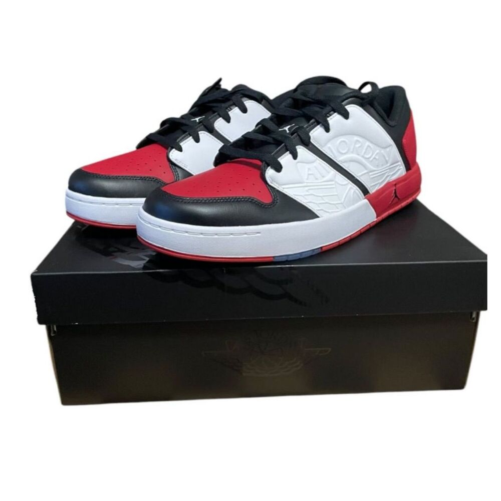 Air Jordan Nu Retro 1 Low Varsity Red Black DV5141-601 Size 11 New With OG Box